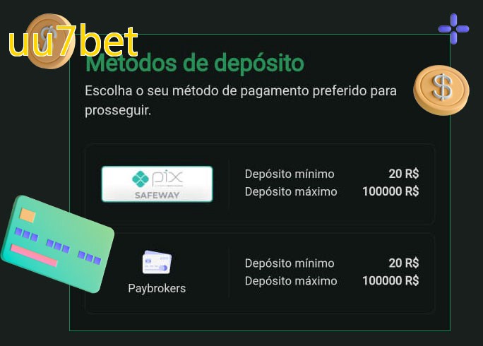 O cassino uu7betbet oferece uma grande variedade de métodos de pagamento